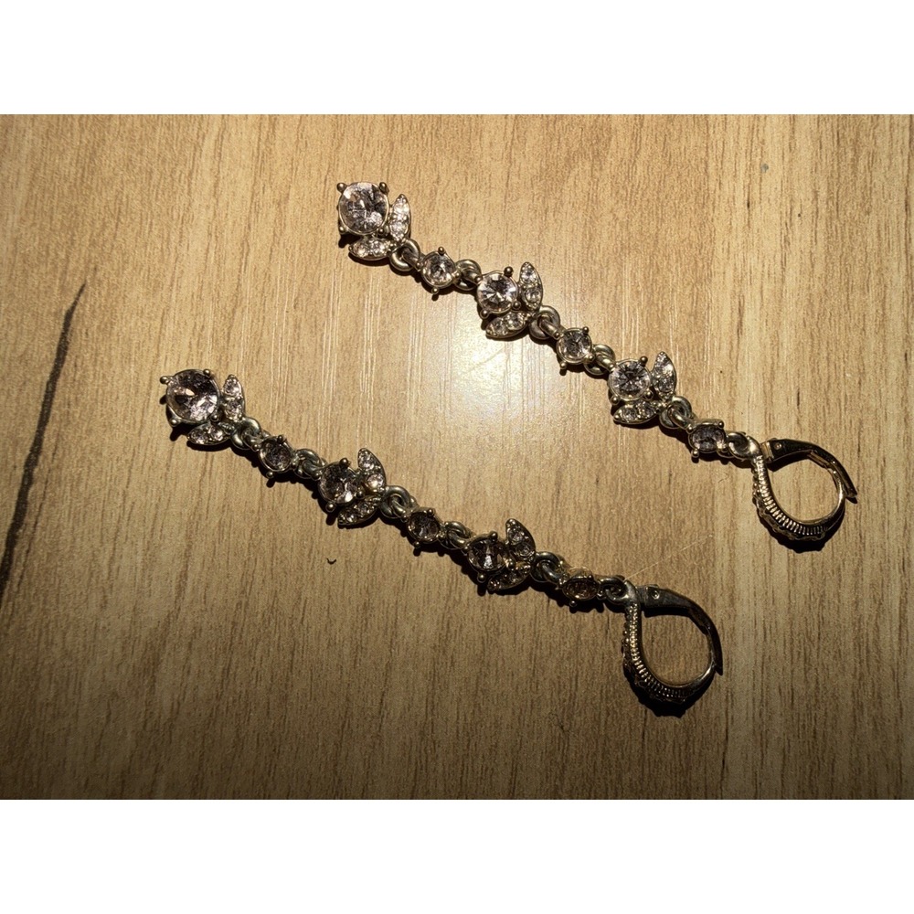 Givenchy Crystal Linear Drop Earrings